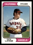 1974 Topps #429 Dick Lange Front Thumbnail