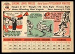 1956 Topps #46 Gene Freese Back Thumbnail