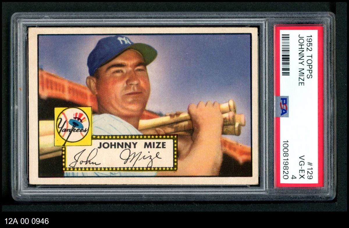 1952 Topps #129  Johnny Mize