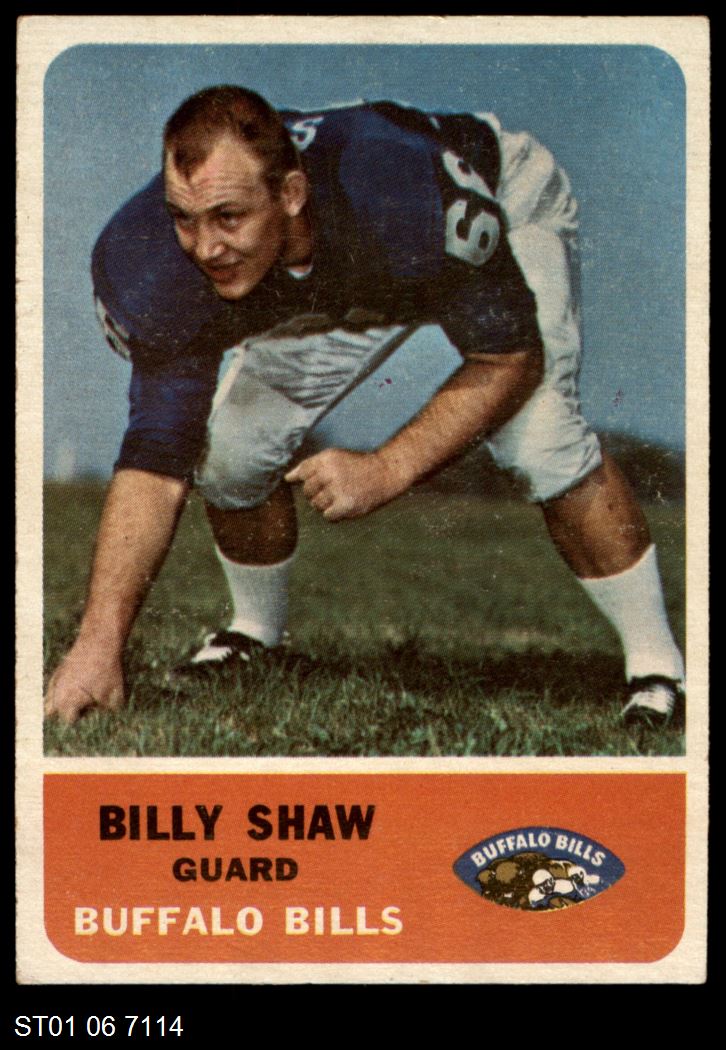 1962 Fleer #16  Billy Shaw