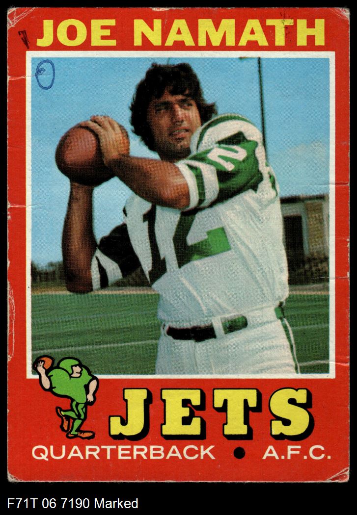 1971 Topps #250  Joe Namath
