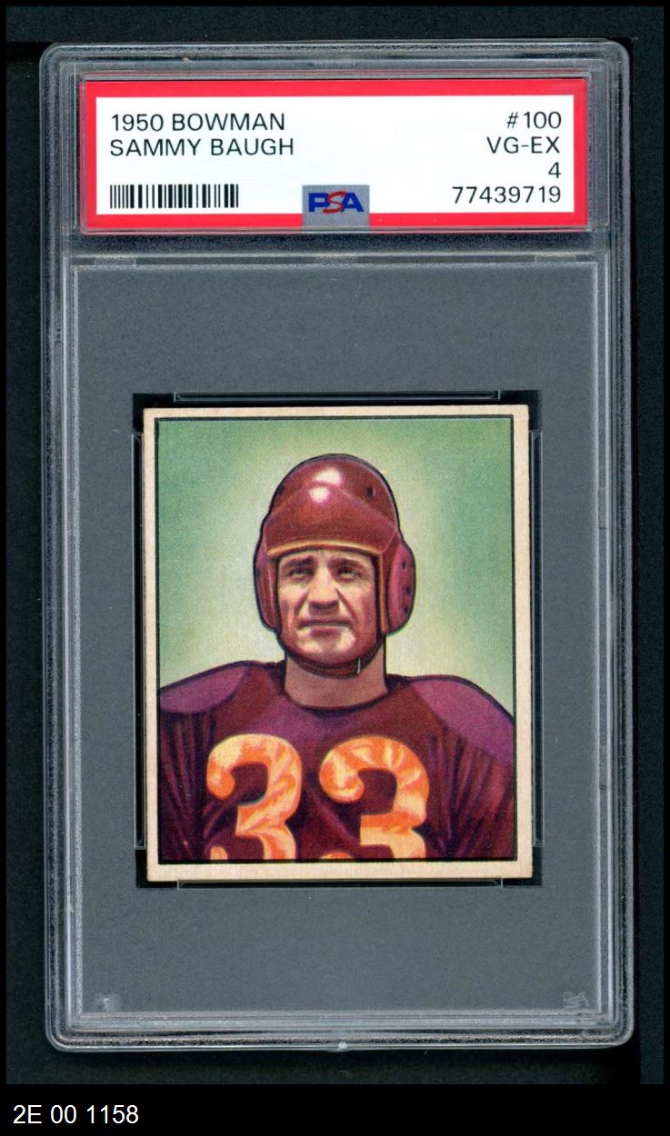 1950 Bowman #100  Sammy Baugh