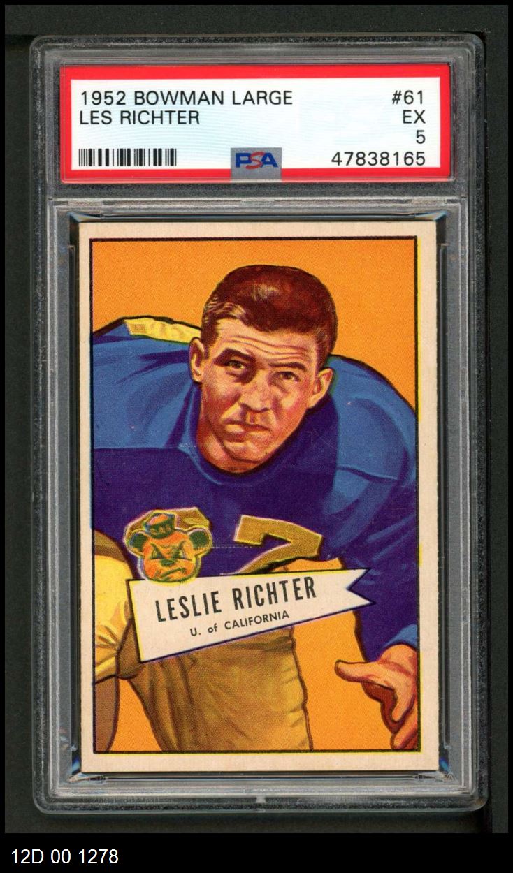 1952 Bowman Large #61  Les Richter