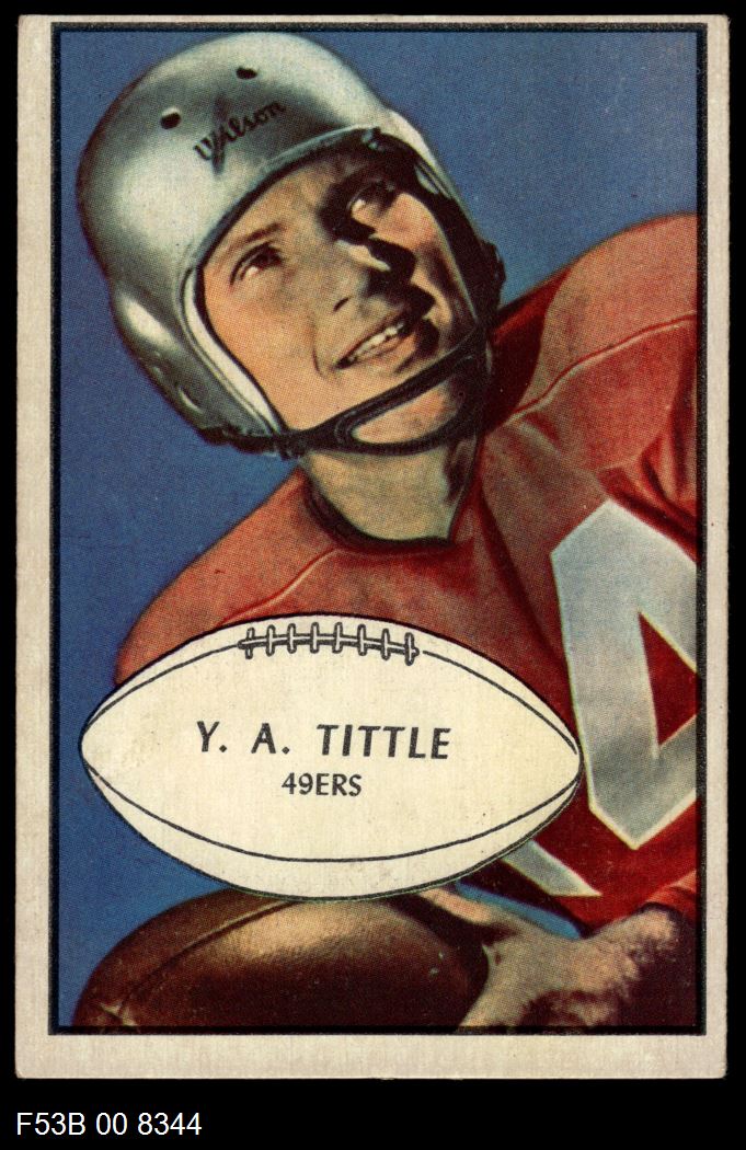 1953 Bowman #56  Y.A. Tittle