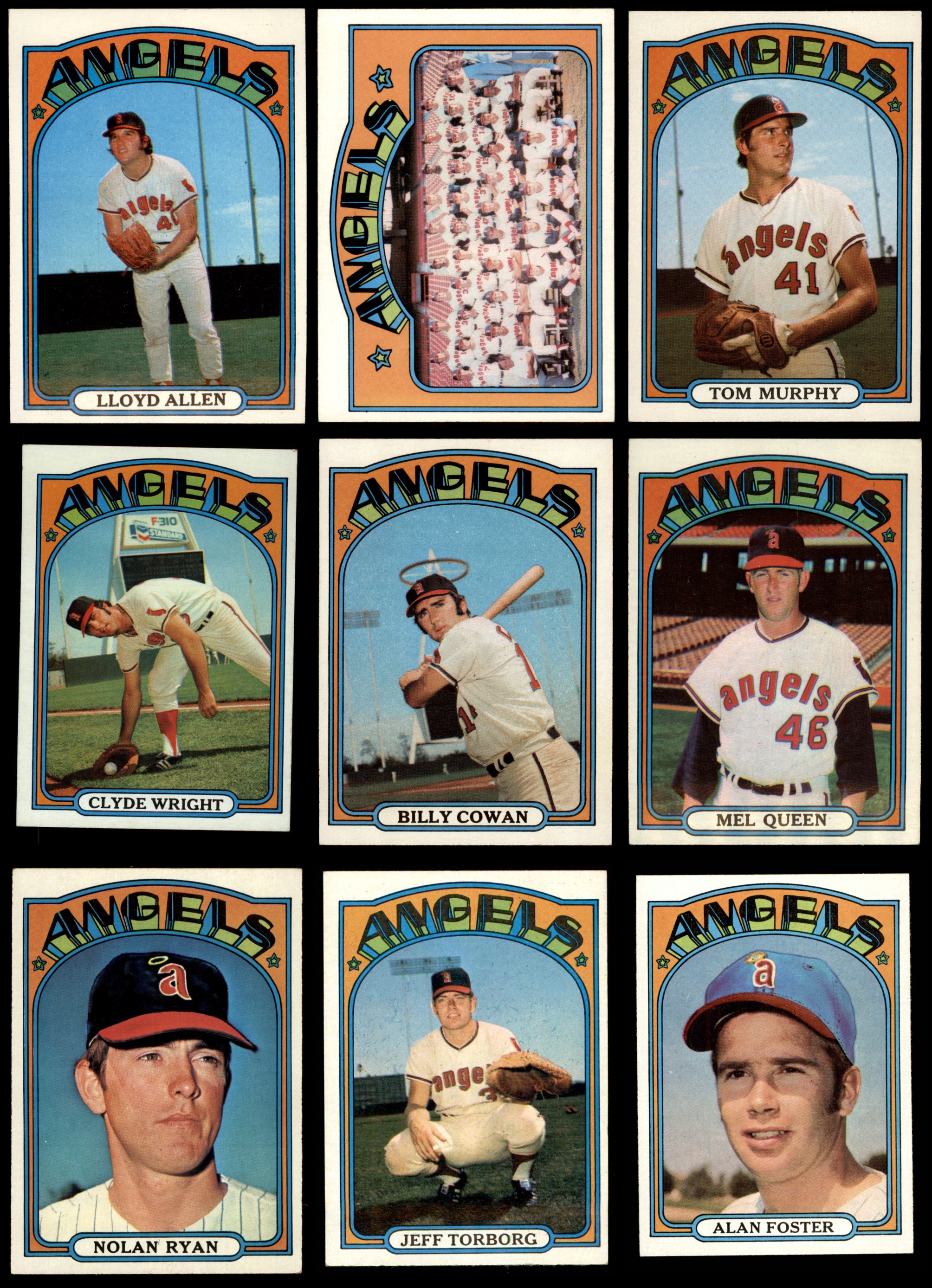 1972 Topps California Angels Team Set 6 - EX/MT | eBay