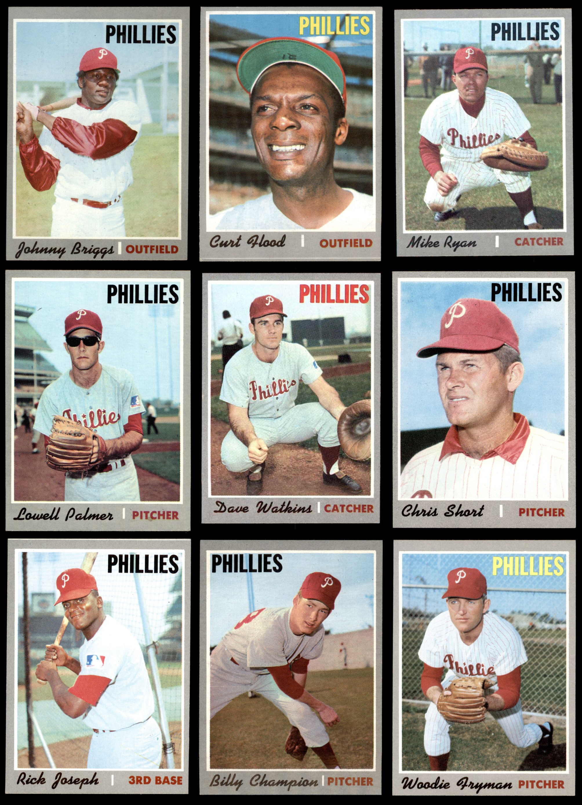 1970 Topps Philadelphia Phillies Team Set 7 - NM