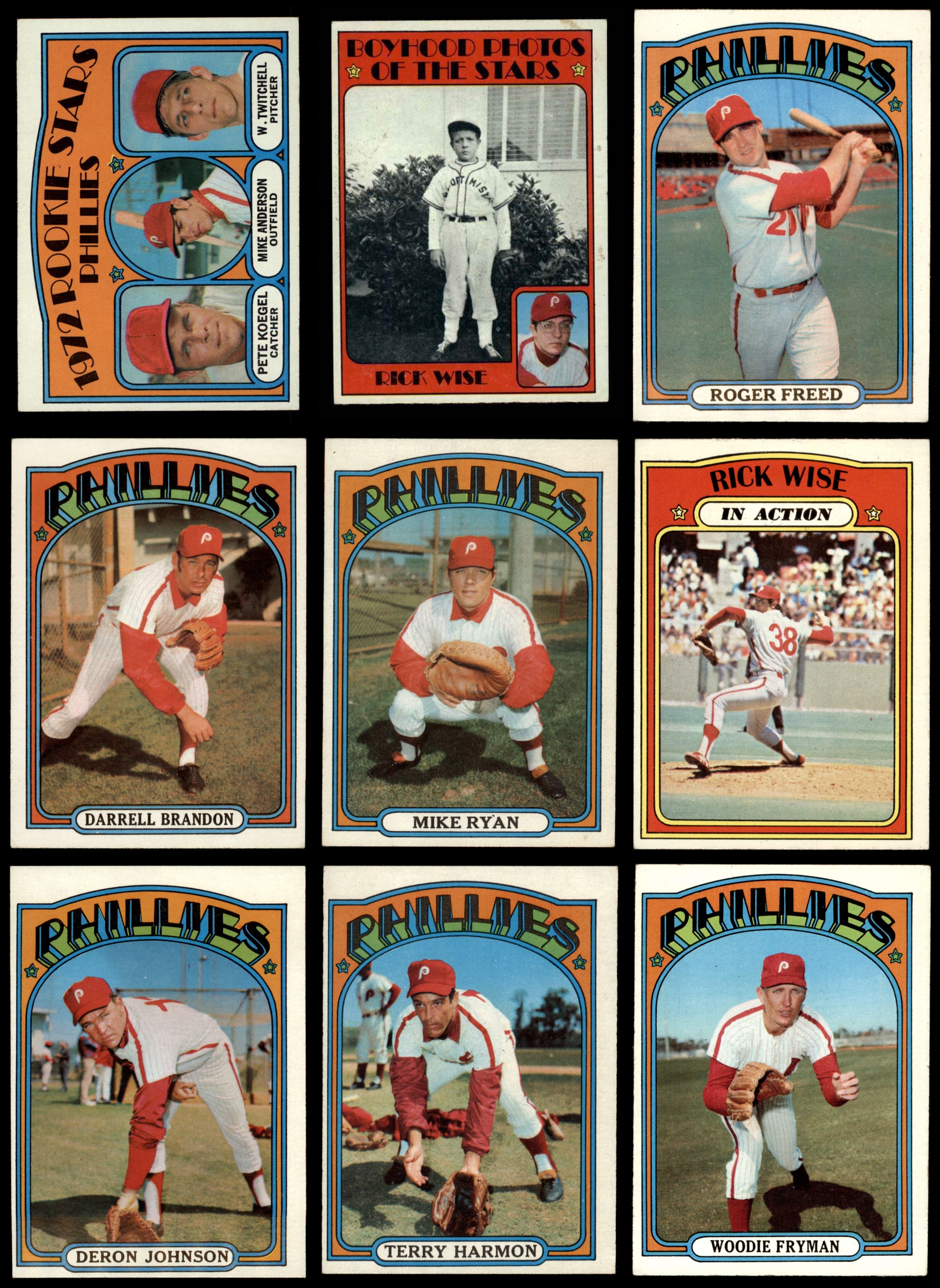  1972 Topps Philadelphia Phillies Team Set Philadelphia