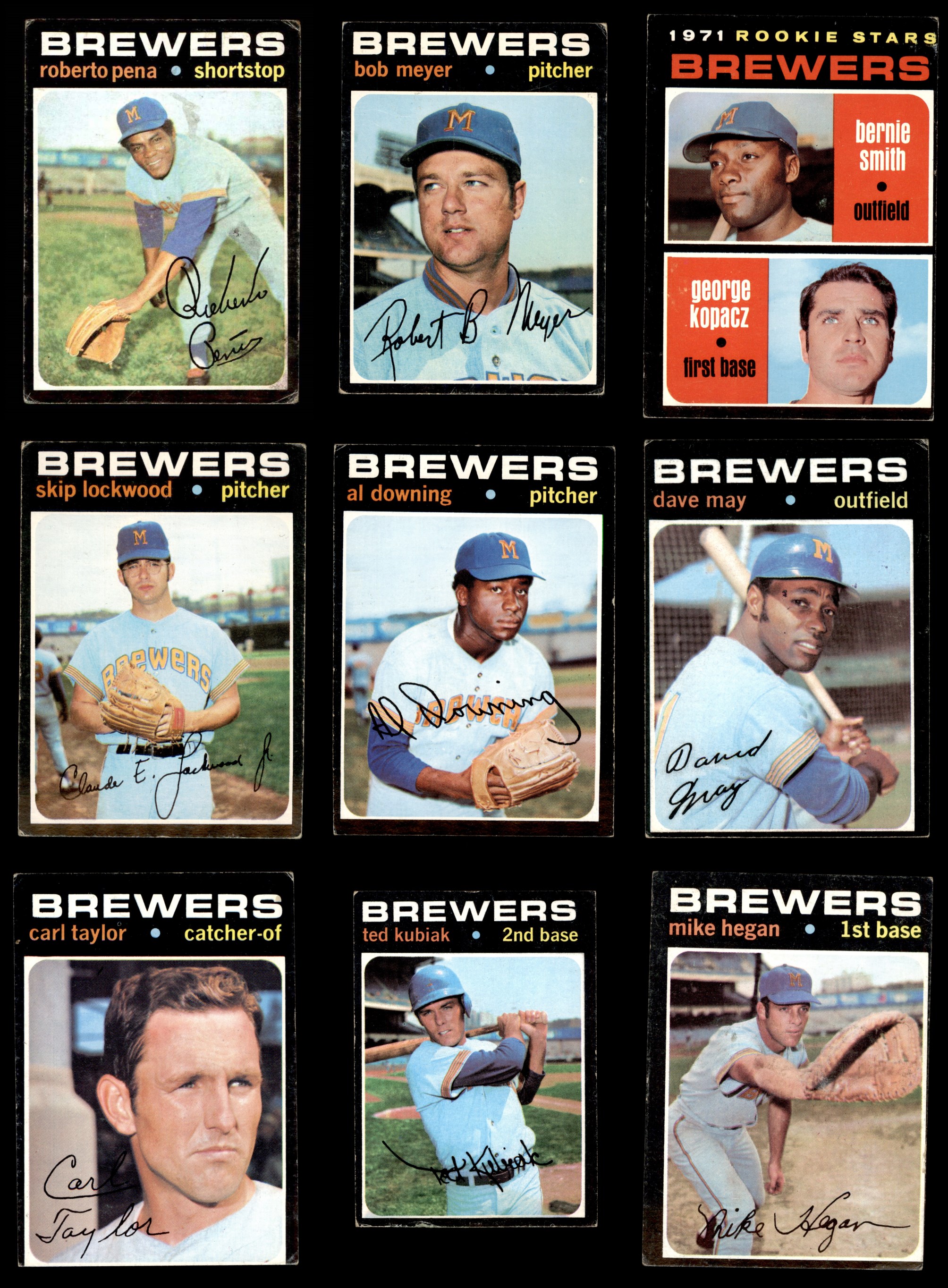 1971 Topps # 1971 Topps Milwaukee Brewers Team Set