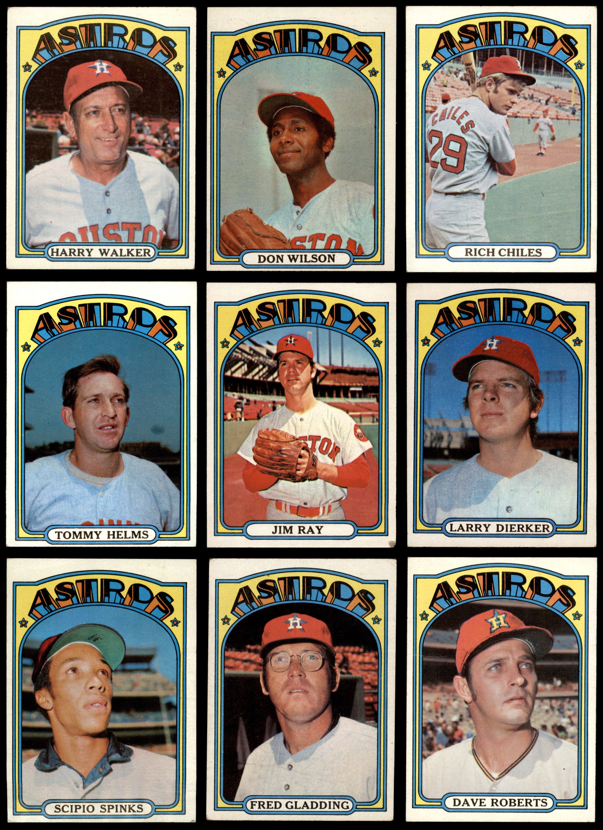 1972 Topps Houston Astros Team Set 5.5 - EX+