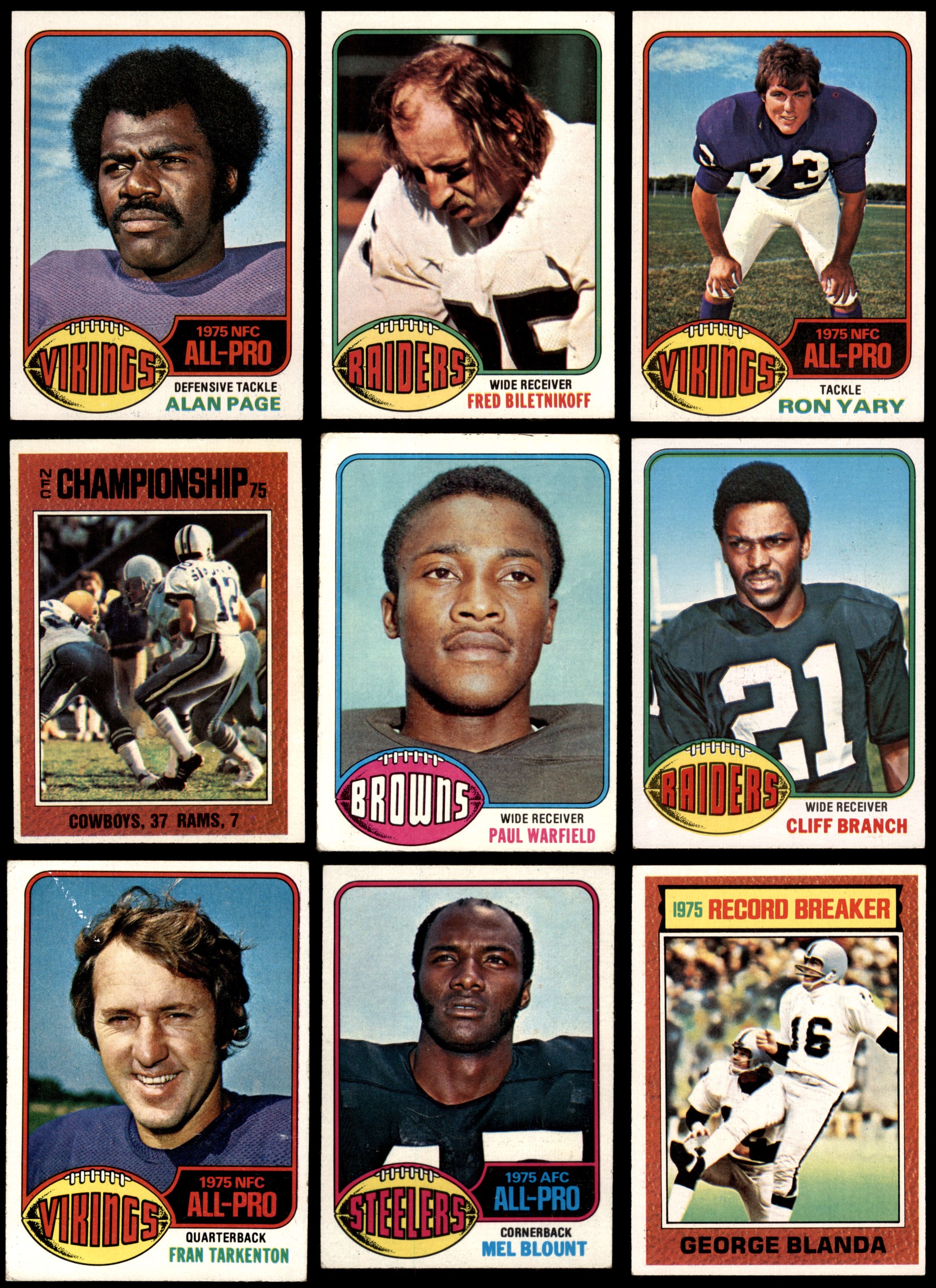 1976 Topps Football Almost Complete Set 3.5 - VG+ 6846120 (488 / 528 cards)