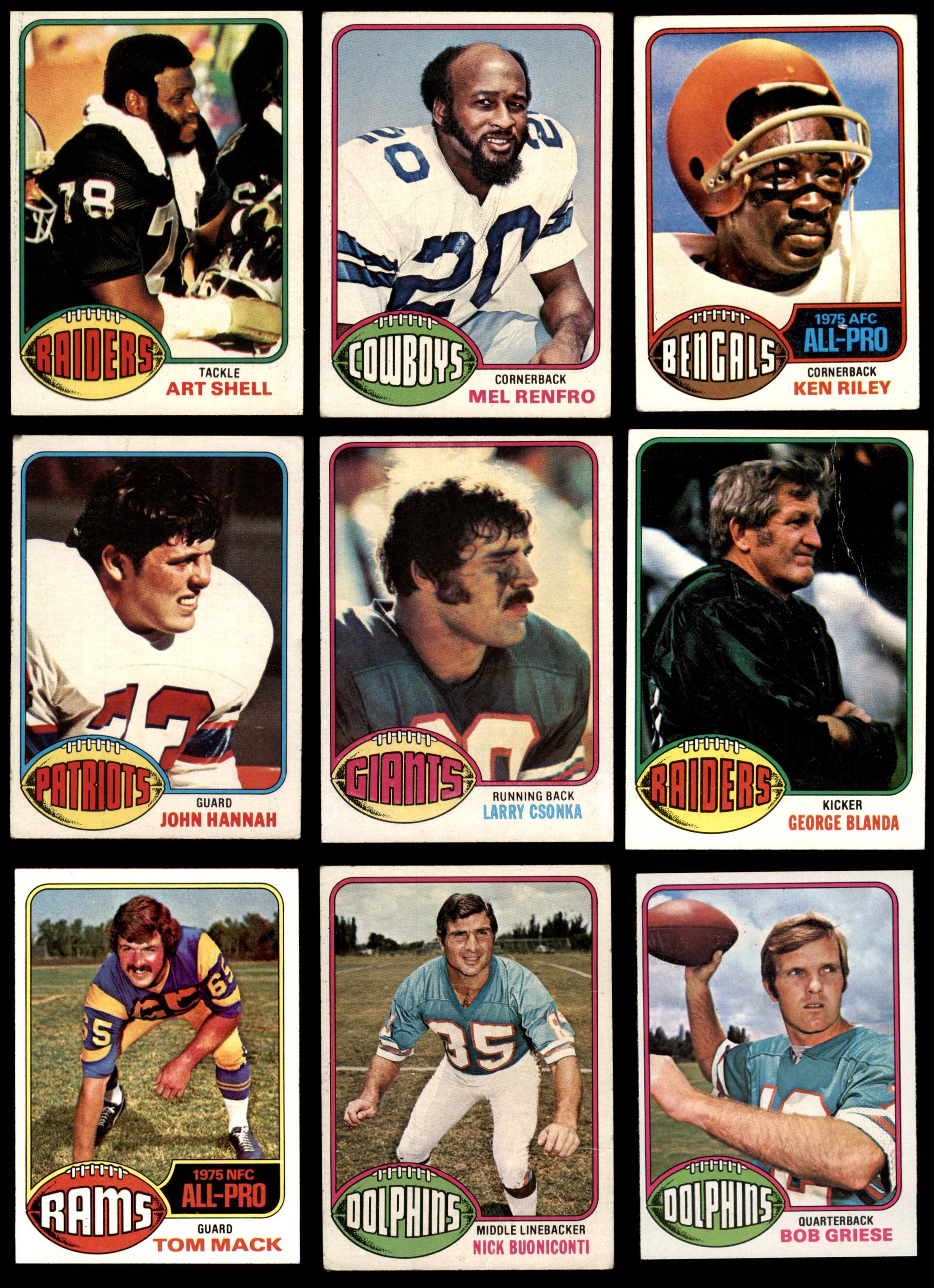 1976 Topps Football Almost Complete Set 3.5 - VG+ 6846120 (488 / 528 cards)