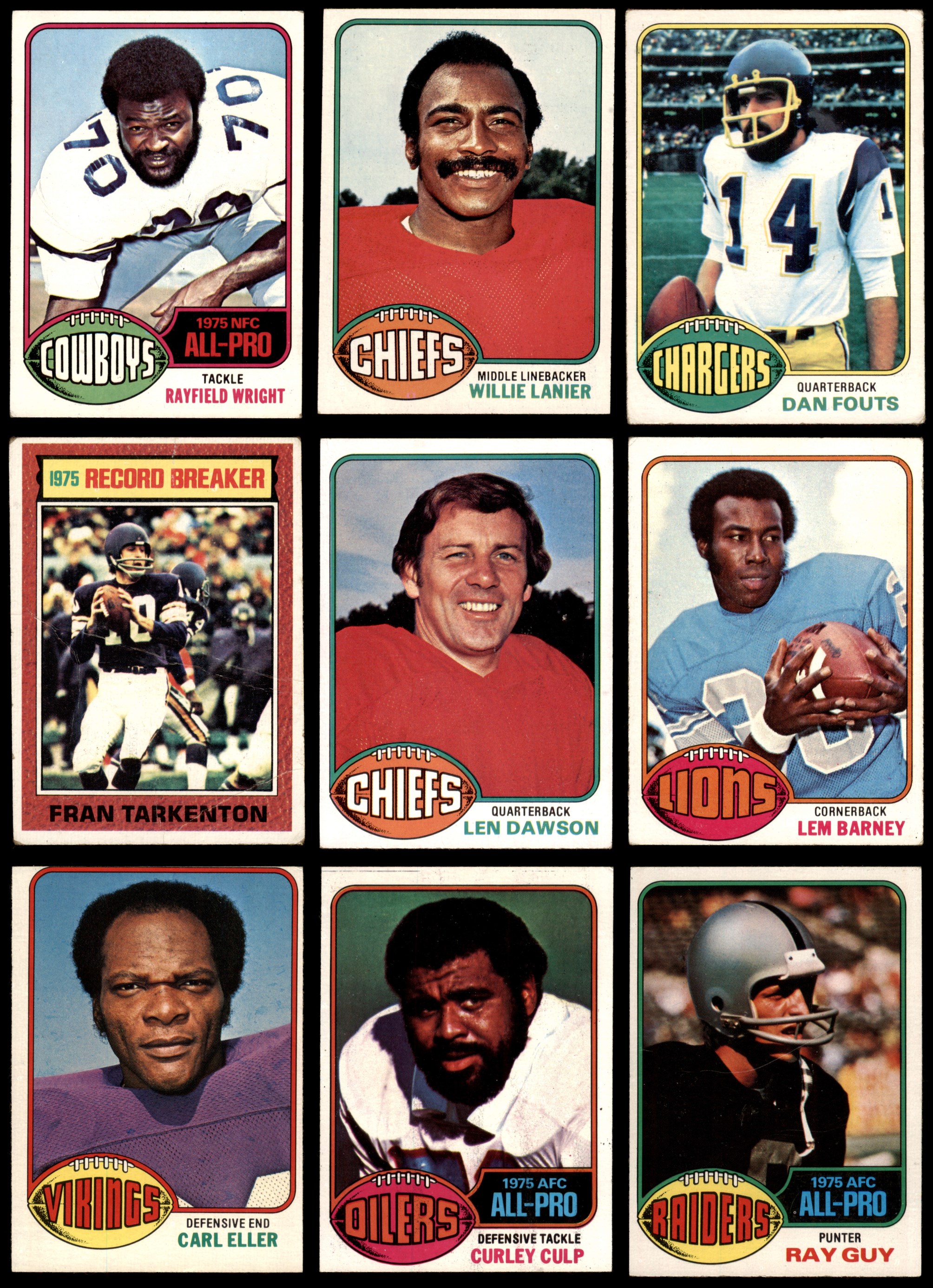 1976 Topps Football Almost Complete Set 3.5 - VG+ 6846120 (488 / 528 cards)