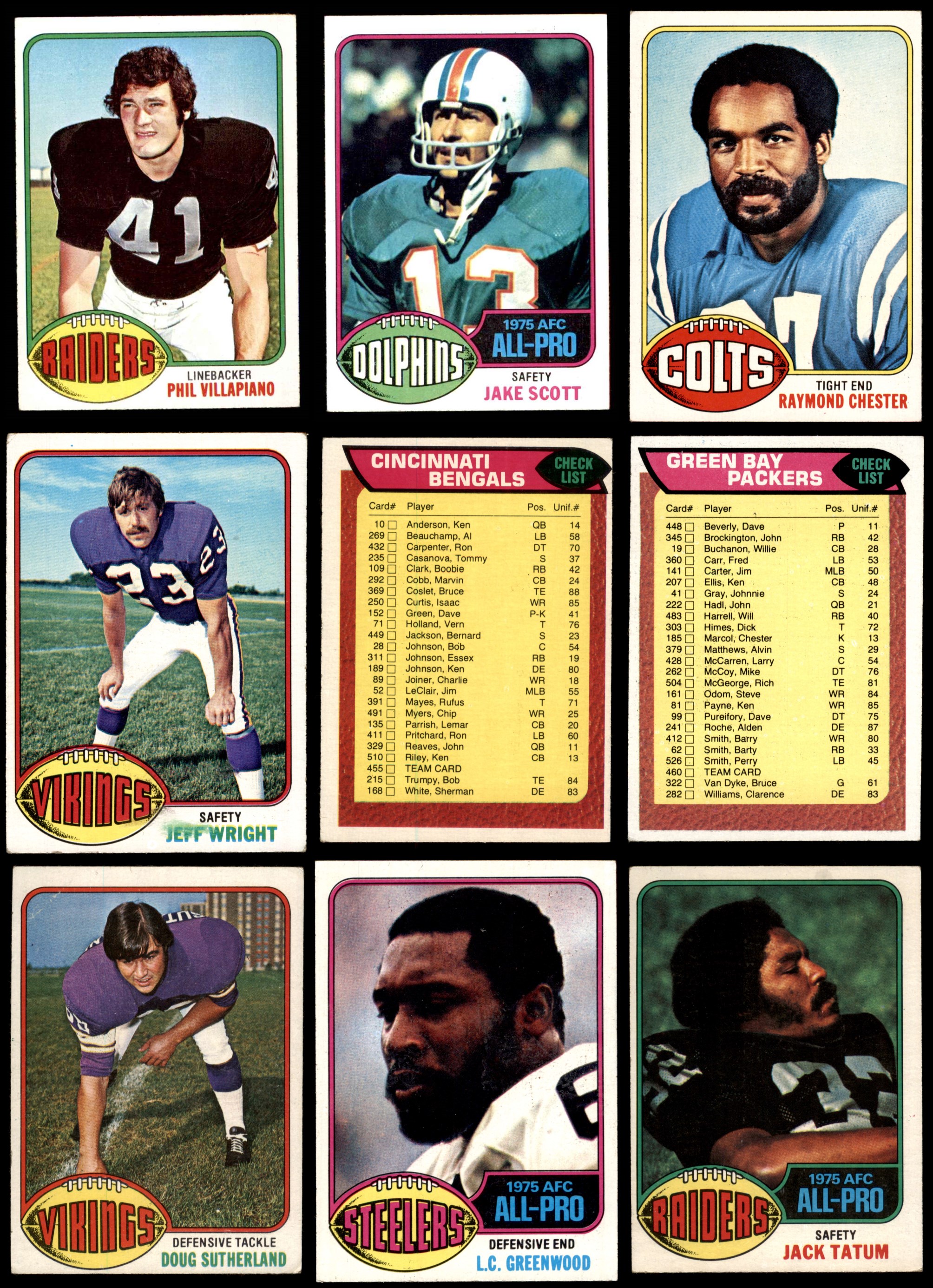 1976 Topps Football Almost Complete Set 3.5 - VG+ 6846120 (488 / 528 cards)