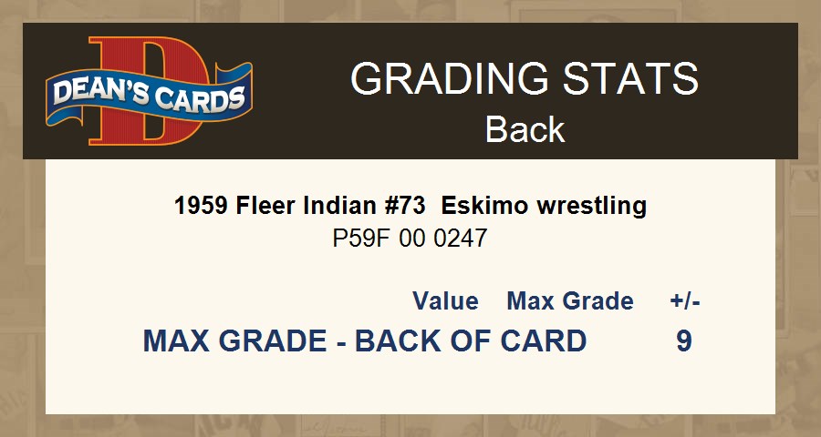 1959 Fleer Indian #73 Eskimo wrestling 6 - EX/MT - Picture 5 of 9