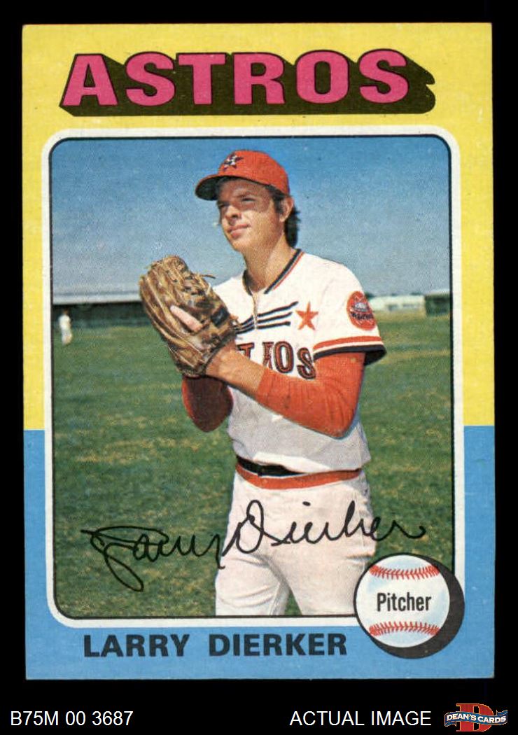 1975 Topps Mini #49 Larry Dierker Astros EX 5 Vintage Baseball Card
