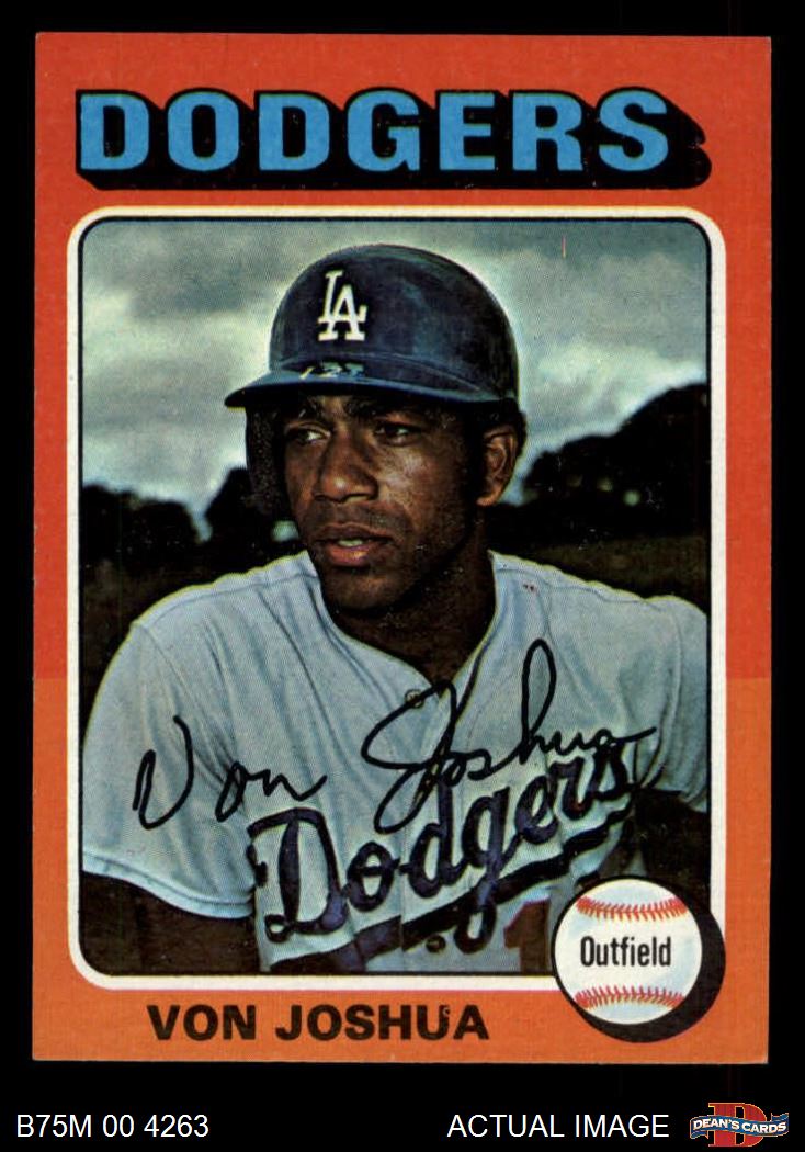 1975 Topps Mini #547 Von Joshua Dodgers Card VG-EX Condition