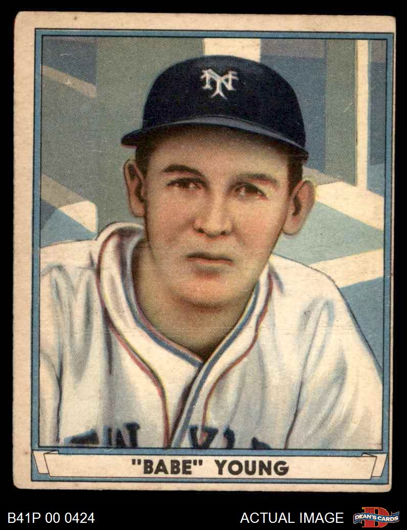1941 Play Ball #27 Babe Young Giants 2 - GOOD - Picture 6 of 9