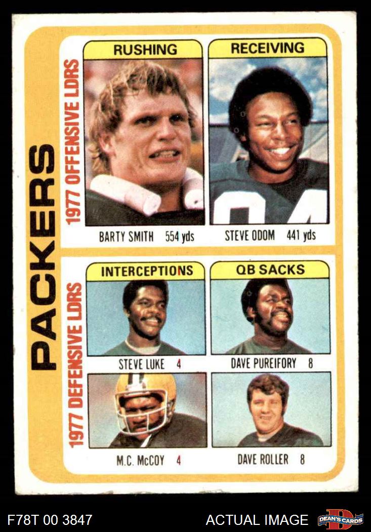 1978 Topps #510 Barry Smith Packers Leaders & Checklist 3 - VG - Picture 18 of 21