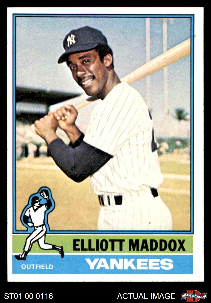 1976 Topps #503 Elliott Maddox Yankees 6 - EX/MT