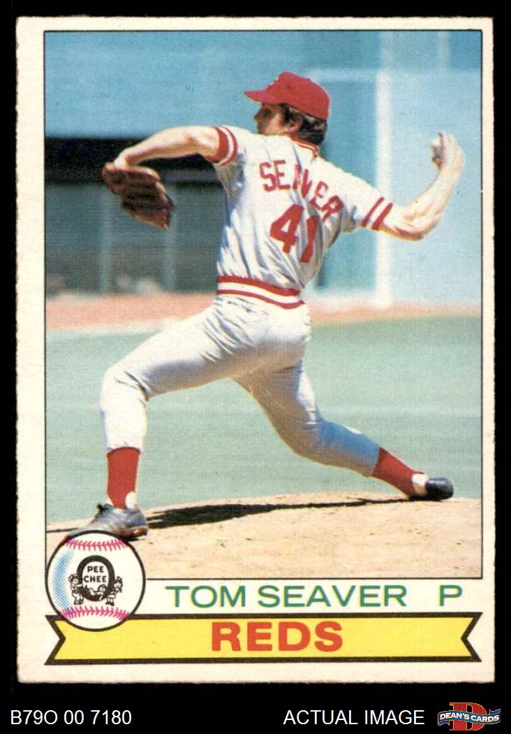 1979 O-Pee-Chee #44 Tom Seaver Reds DOUBLE-PRINT HOF 4 - VG/EX