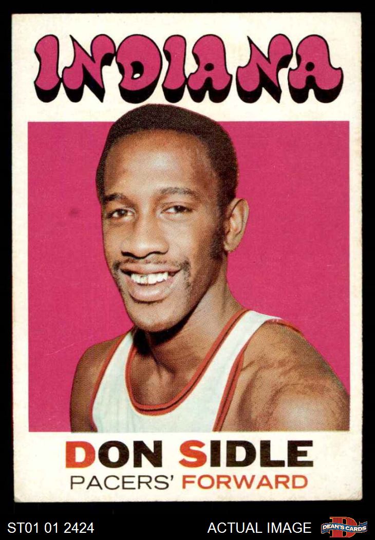 1971 Topps #161 Don Sidle Pacers RC UER Oklahoma 3 - VG - Picture 2 of 5