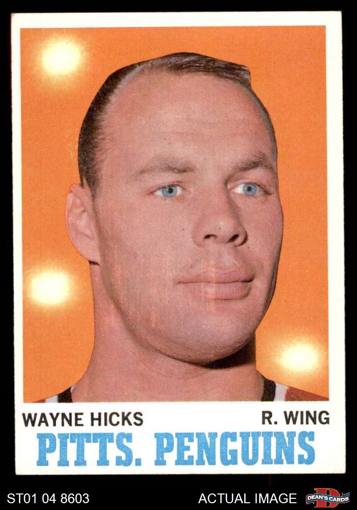 1970 Topps #95 Wayne Hicks Penguins 4 - VG/EX