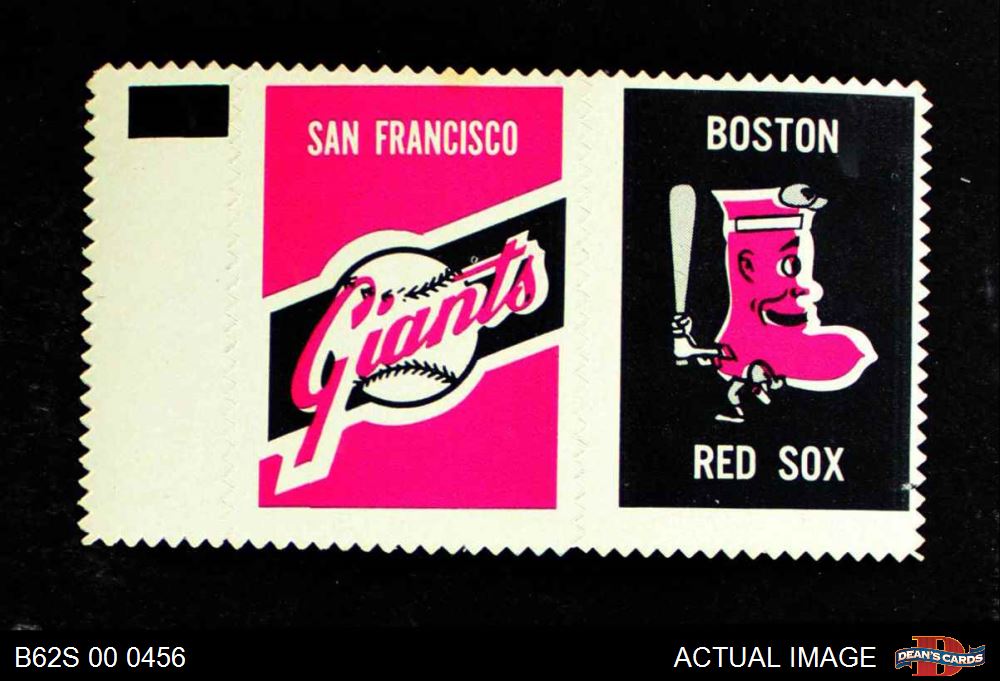 1962 Topps Stamp Panels Giants / Red Sox 4 - VG/EX