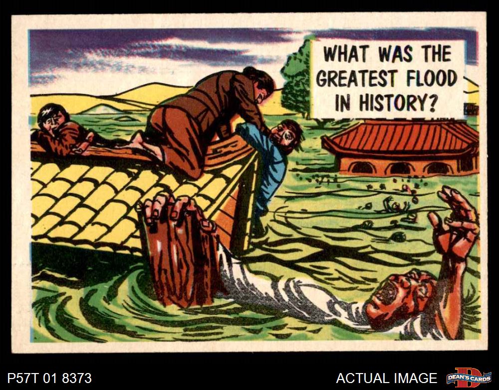 1957 Topps Isolation Booth #36 Greatest Flood in History 5 - EX