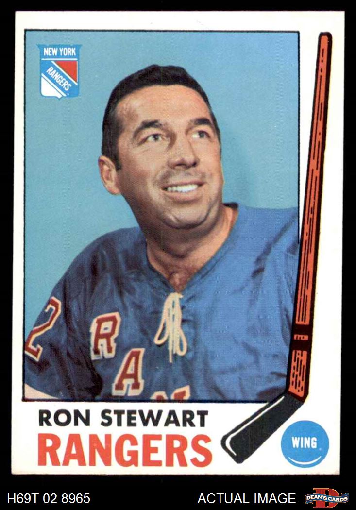 1969 Topps #41 Ron Stewart Rangers-Hockey 5 - EX