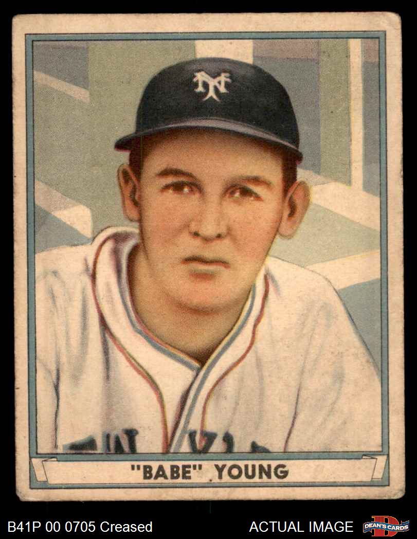 1941 Play Ball #27 Babe Young Giants 2 - GOOD - Picture 2 of 9