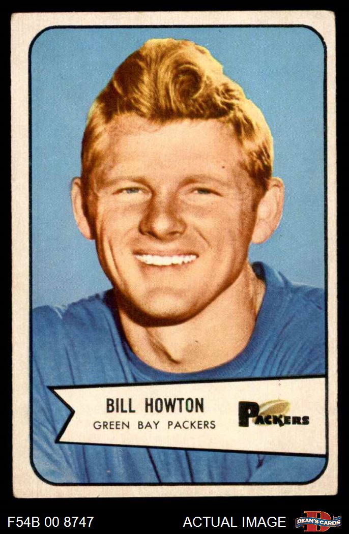 1954 Bowman #34 Bill Howton Packers Rice 3 - VG