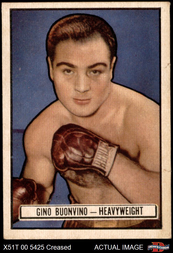 1951 Topps Ringside #7 Gino Buonvino 3 - VG - Picture 6 of 9