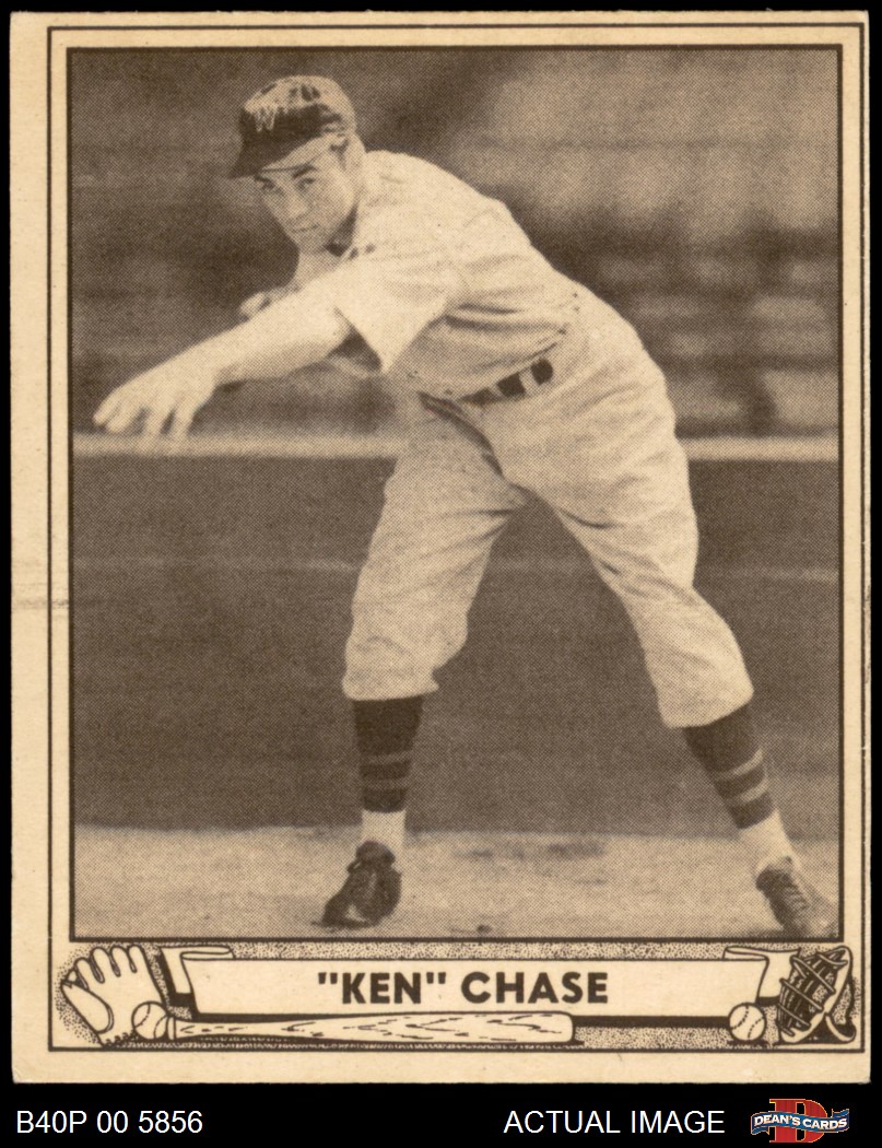 1940 Play Ball #19 Ken Chase Senators 4 - VG/EX - Picture 2 of 9