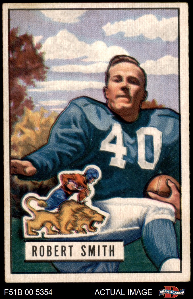 1951 Bowman #101 J Robert Smith Lions Tulsa / Iowa 5 - EX - Picture 10 of 17