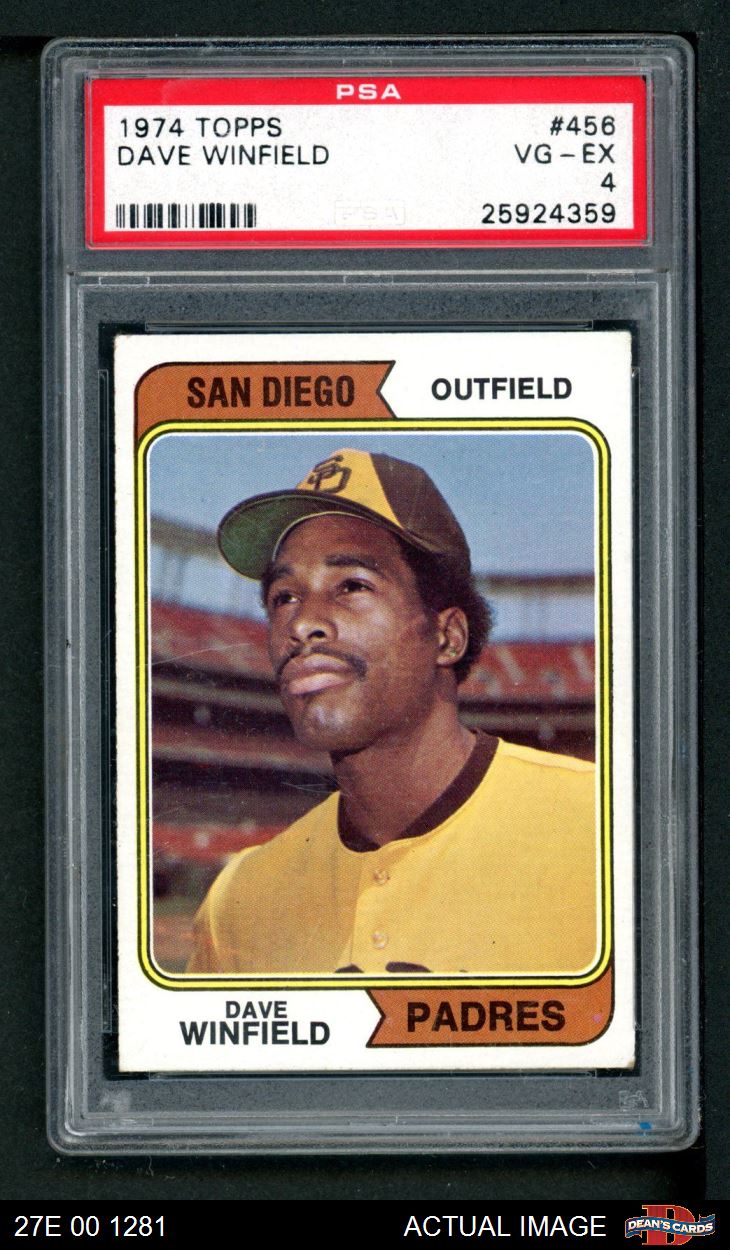 1974 Topps #456 Dave Winfield Padres RC HOF PSA 4 - VG/EX - Picture 2 of 3