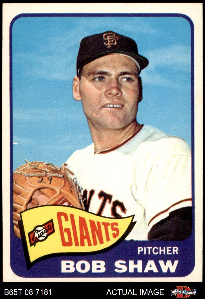 1965 Topps #428 Bob Shaw Giants 7 - NM