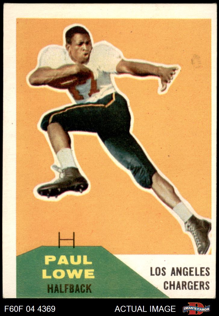 1960 Fleer #76 Paul Lowe Chargers RC 4 - VG/EX - Picture 2 of 5