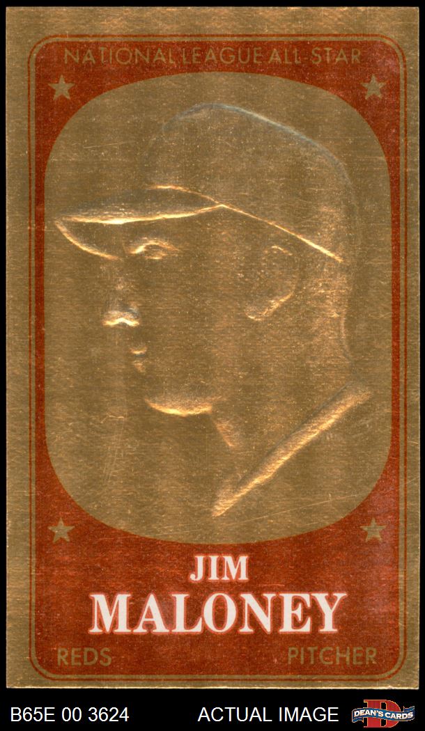 1965 Topps Embossed #68 Jim Maloney Reds 6 - EX/MT