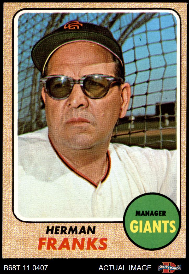 1968 Topps 267 Herman Franks 1968-topps-267-herman-franks