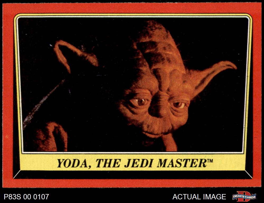 1983 Topps Star Wars Return of the Jedi #58 Yoda, the Jedi Master 8 - NM/MT