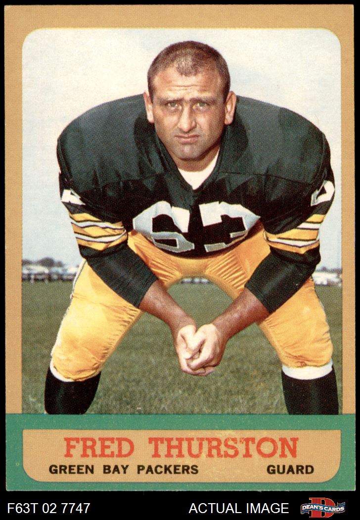 1963 Topps #90 Fred Thurston Packers Valparaiso 7 - NM - Picture 2 of 9