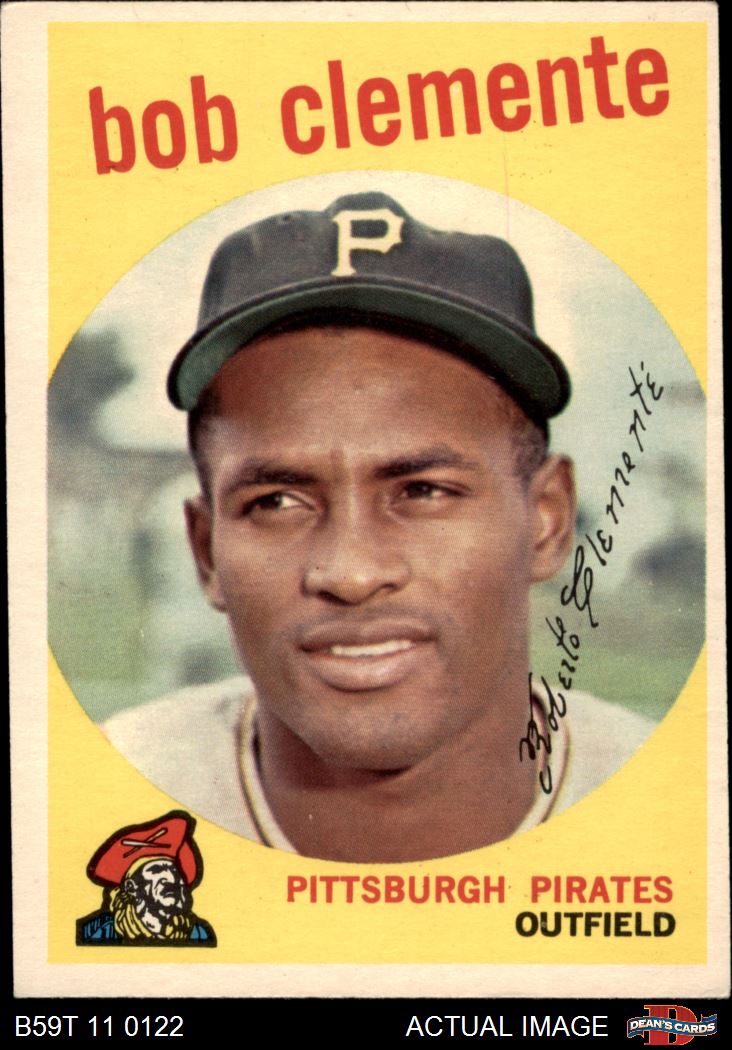 1959 topps 478 roberto clemente