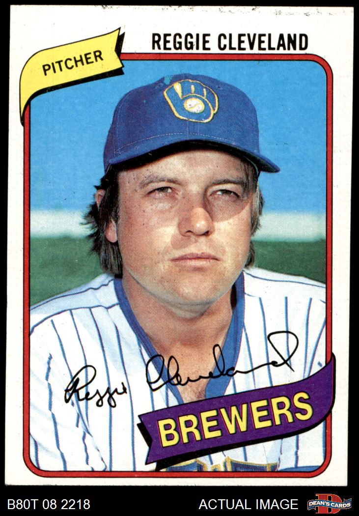 1980 Topps #394 Reggie Cleveland Brewers 6 - EX/MT - Picture 10 of 25
