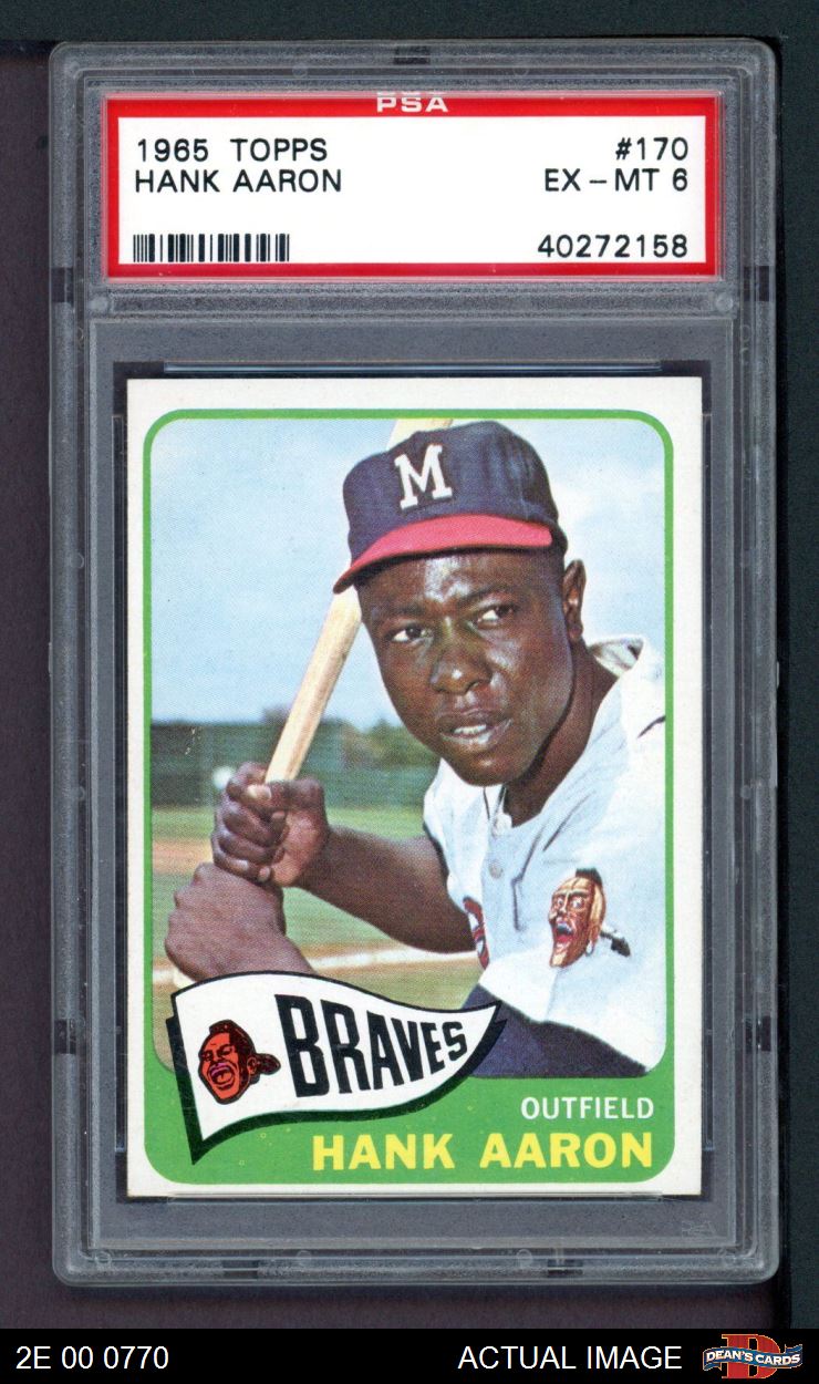 Hank Aaron Vintage Card PSA sold 4.5