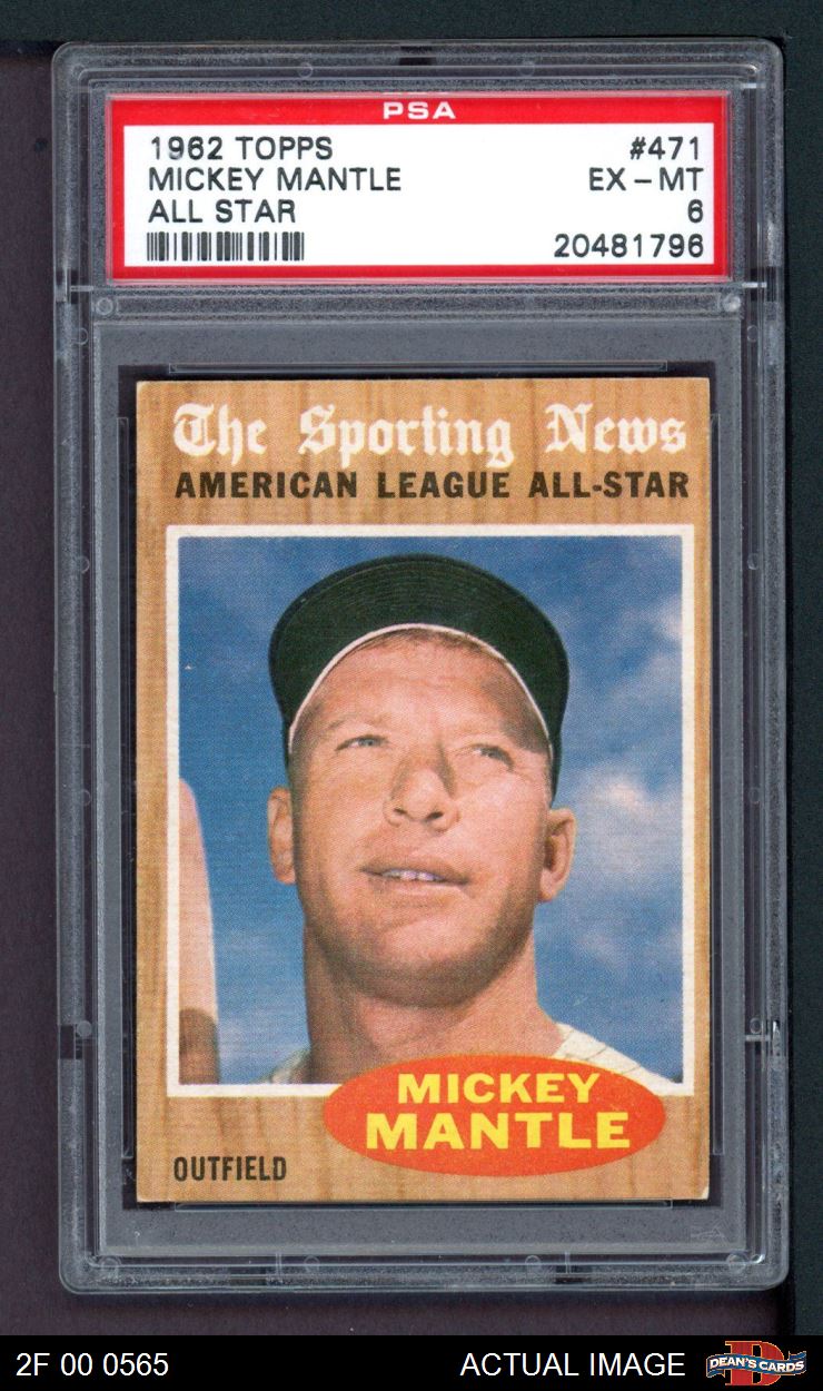 Psa 1959 mickey hotsell mantle all star $$$$