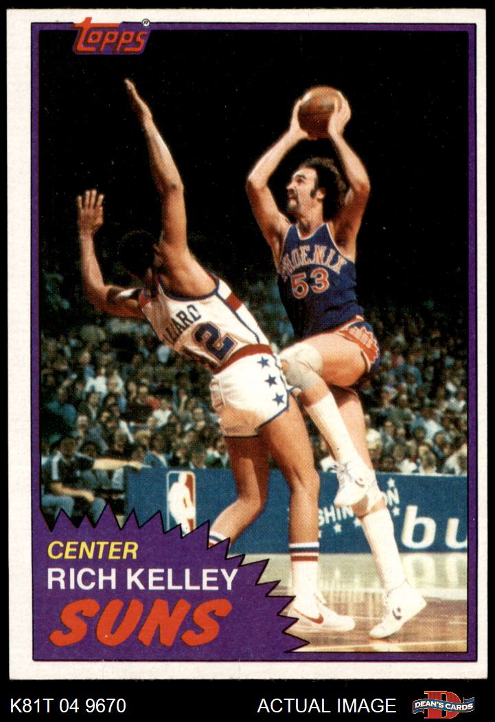 1981 Topps #81 Rich Kelley W Suns Stanford 7 - NM