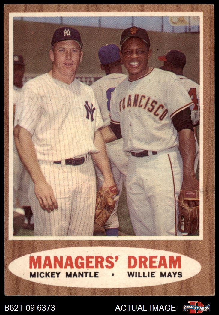 1962 Topps Managers Dream Mantle online and Mays PSA!