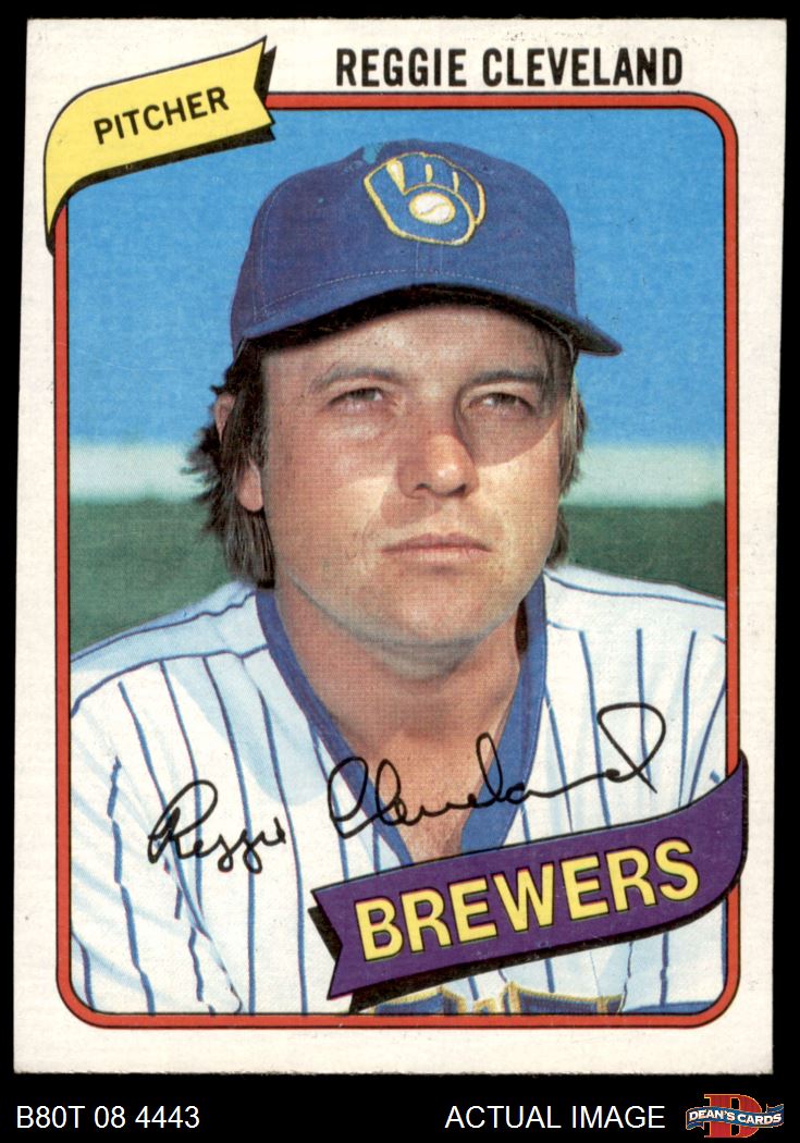 1980 Topps #394 Reggie Cleveland Brewers 6 - EX/MT - Picture 14 of 25