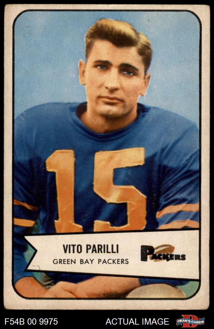 1954 Bowman #10 Babe Parilli Packers Kentucky 2 - GOOD - Picture 6 of 9