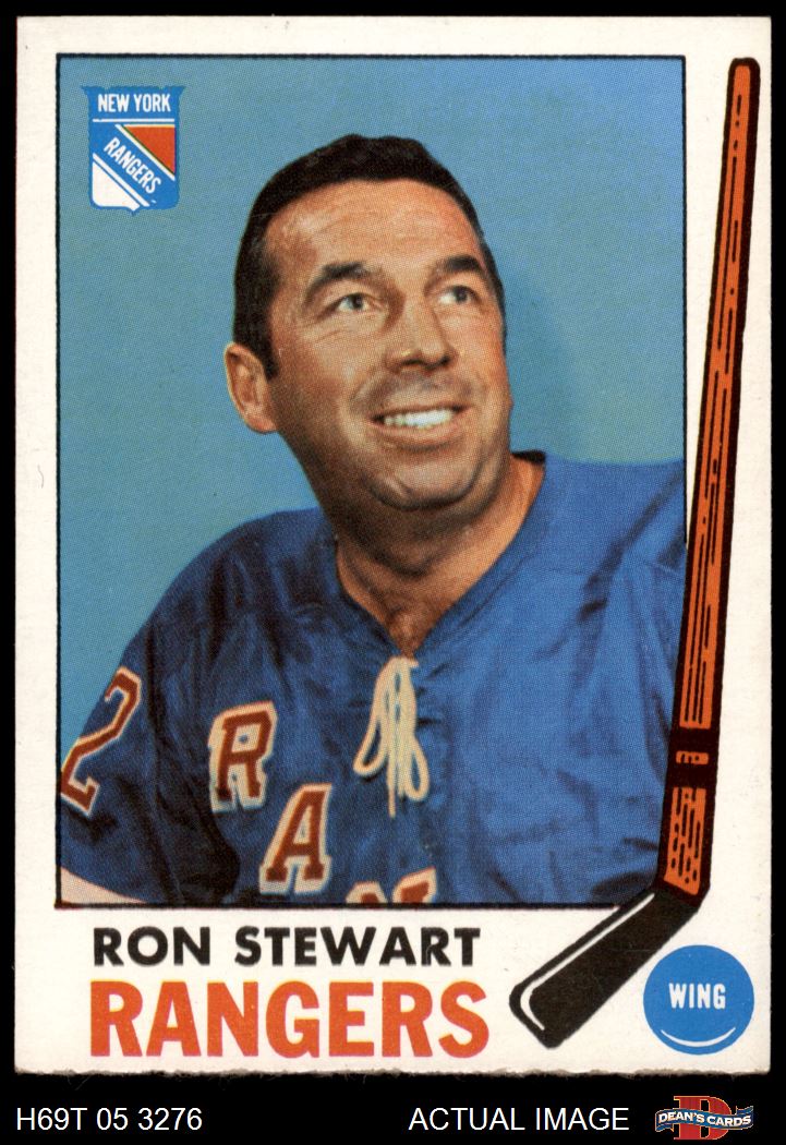 1969 Topps #41 Ron Stewart Rangers-Hockey 5 - EX